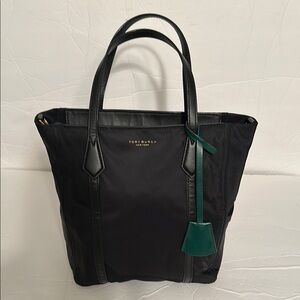 Tory Burch Black and Green Women's Tote Bag